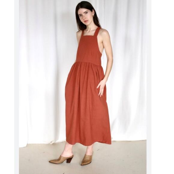 LACAUSA PAZ Dress In Rust Size Small - Picture 3 of 8